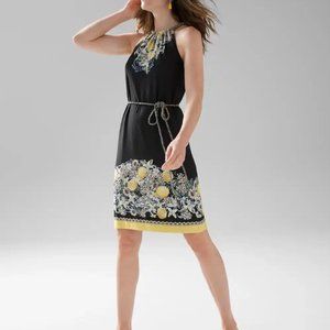 White House Black Market Dress / Halter Floral / Good Used Condition / Size 12